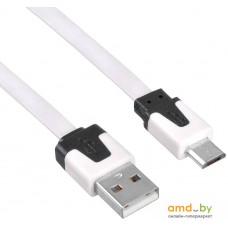 Кабель Buro BHP microUSB 1M Flat (белый)