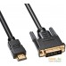 Кабель Buro HDMI-19M-DVI-D-3m. Фото №1