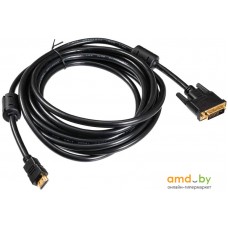 Кабель Buro HDMI-19M-DVI-D-5M