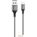 Кабель Olmio USB 2.0 - Type-C 1.2 м 041640. Фото №1