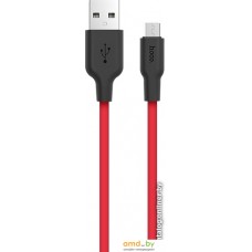 Кабель Hoco X21 microUSB (красный)