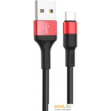 Кабель Hoco X26 USB Type-C (черный/красный)