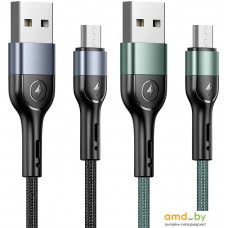 Кабель Usams U55 MicroUSB US-SJ450 (черный)