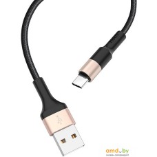 Кабель Hoco X26 USB Type-C (черный/золотистый)