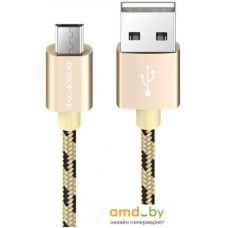 Кабель Borofone BX24 microUSB 1 м (золотистый)