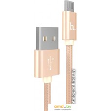 Кабель Hoco X2 microUSB (1 м, золотистый)