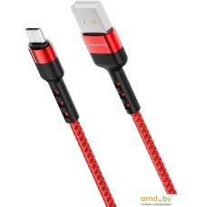 Кабель Borofone BX34 Advantage USB - Micro-USB (красный)