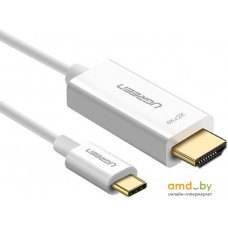 Кабель Ugreen MM121 HDMI - USB Type-C (1.5 м, белый)