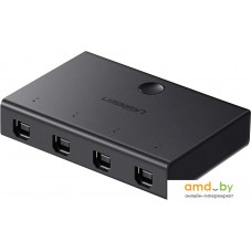 Переключатель Ugreen Sharing Switch 30346 USB Type-A - 4 x USB Type-B (1.5 м, черный)