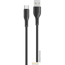 Кабель Usams U68 USB Type-A - USB Type-C SJ501USB01 (1 м, черный)