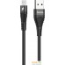 Кабель Hoco U53 4A Flash USB Type-A - MicroUSB (1.2 м, черный). Фото №1