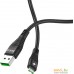 Кабель Hoco U53 4A Flash USB Type-A - MicroUSB (1.2 м, черный). Фото №3