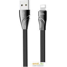 Кабель Hoco U57 Twisting USB Type-A - Lightning (1.2 м, черный)