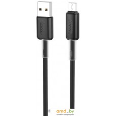 Кабель Hoco X48 Soft Silicone USB to Micro-USB 1 м (черный)