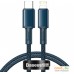 Кабель Baseus CATLGD-03 USB Type-C - Lightning (1 м, синий). Фото №1