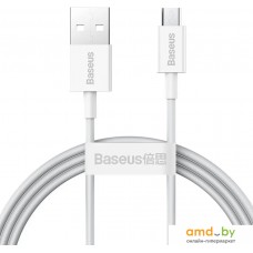 Кабель Baseus CAMYS-02 USB Type-A - microUSB (1 м, белый)