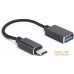 Адаптер Atom USB Type-C 3.1 - USB А 3.0 OTG 0.15м (черный). Фото №3