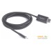 Кабель Atom USB Type-C 3.1 - HDMI (1.8 м, черный). Фото №1