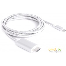 Кабель Atom USB Type-C 3.1 - HDMI (1.8 м, серебристый)