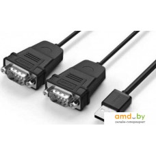 Кабель Ugreen US229-30769 USB Type A - DB9 RS-232 (1.5 м, черный)