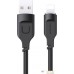 Кабель Usams US-SJ565 USB Type-A - Lightning SJ565USB01 (1.2 м, черный). Фото №1