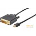 Кабель Leadtek DVI - mini DisplayPort X0101G00247A (0.45 м, черный). Фото №1