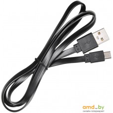 Кабель Buro BHP microUSB 1M Flat (черный)