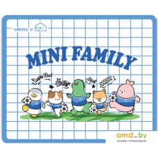 Коврик для мыши Miniso Mini Family Sports Square (синий)