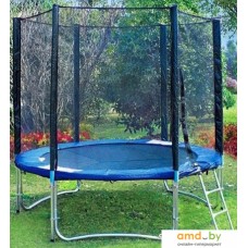 Батут Atlas Sport 252 см - 8ft Pro (с лестницей, внешняя сетка, синий)