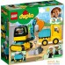 Конструктор LEGO Duplo 10931 Грузовик и гусеничный экскаватор. Фото №2