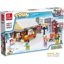 Конструктор JIE-STAR Town 20527 Winter Hot Drink Cabin