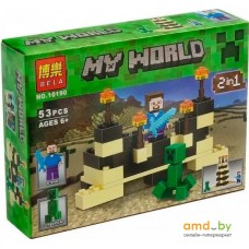 Конструктор Bela My World 10190 Стив против Крипера