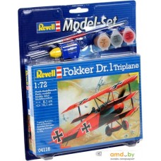 Сборная модель Revell 64116 Подарочный набор Немецкий самолет Fokker Dr.1 Triplane