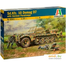 Сборная модель Italeri 6561 Полугусеничный тягач Sd. Kfz.10 Demag D7