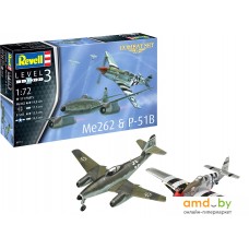 Сборная модель Revell 03711 Набор Истребитель Me262 и P-51B