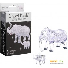 3Д-пазл Crystal Puzzle Два слона 90235