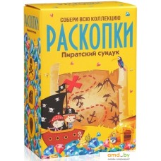 Набор для опытов Раскопки Пиратский сундук большой DIG-10