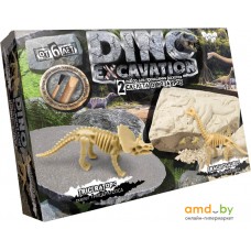 Набор для опытов Danko Toys Dino Excavation Динозавры Трицератопс и Брахиозавр DEX-01-01