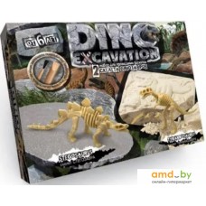 Набор для опытов Danko Toys Dino Excavation Динозавры. Стегозавр и Тираннозавр DEX-01-03