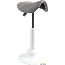 Офисный стул Chair Meister Saddle (пластик белый/ткань серая)