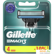 Сменные кассеты для бритья Gillette Mach3 (4 шт) 3014260243531