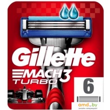 Сменные кассеты для бритья Gillette Mach3 Turbo (6 шт)