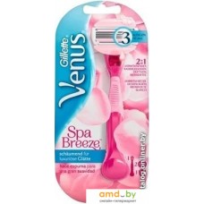 Бритвенный станок Gillette Venus Spa Breeze 2 сменные кассеты с гелем