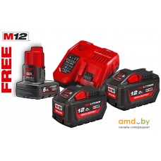 Аккумулятор с зарядным устройством Milwaukee M18 HNRG-122 4933464261 (2x12 Ач + 1x6 Ач/12-18В)