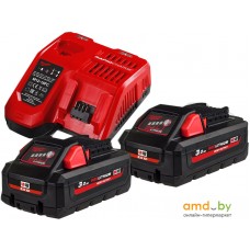 Аккумулятор с зарядным устройством Milwaukee M18 HNRG-302 (18В/3.0 Ah + 12-18В)