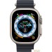 Умные часы Apple Watch Ultra LTE 49 мм (титановый корпус, титановый/темно-серый, ремешок из эластомера). Фото №2