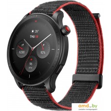 Умные часы Amazfit GTR 4 (серый, с черным нейлоновым ремешком)