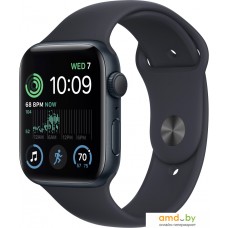 Умные часы Apple Watch SE 2 40 мм (алюминиевый корпус, полуночный/полуночный, спортивный силиконовый ремешок S/M)