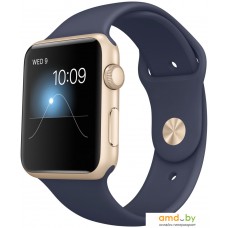 Умные часы Apple Watch Sport 42mm Gold with Midnight Blue Sport Band (MLC72)