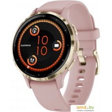 Умные часы Garmin Venu 3S (розовый, с силиконовым ремешком)